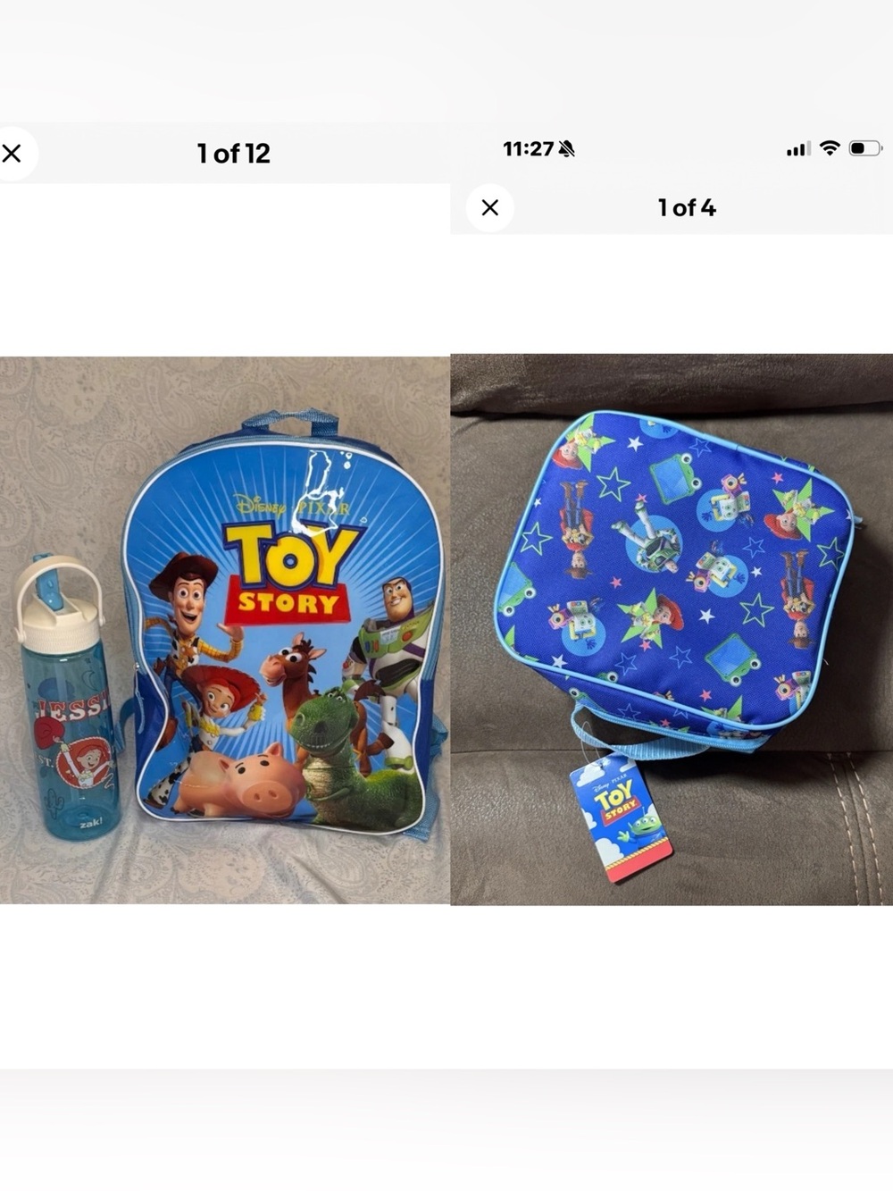 Disney Pixar Toy Story 5 Backpack, Lunch Bag & Jessie 30 oz. Drink Bottle